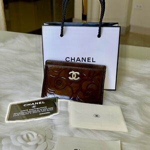 Auth Chanel Credit Card Case